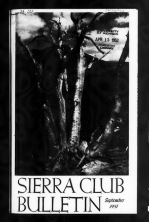 Sierra Club Bulletin 1951 Vol 36 No 7 September thumbnail